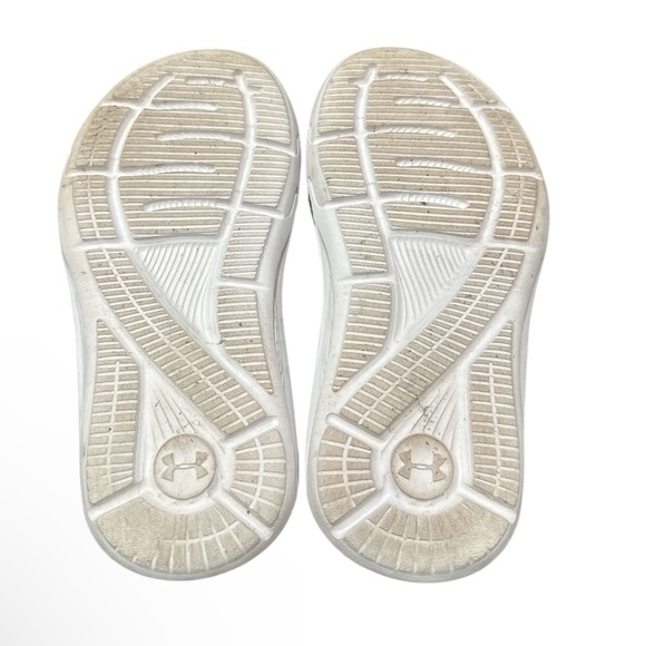 Under Armour Kid’s Ignite VI Slides Black/White/Beta(coral&blue) size 11K - Picture 5 of 5